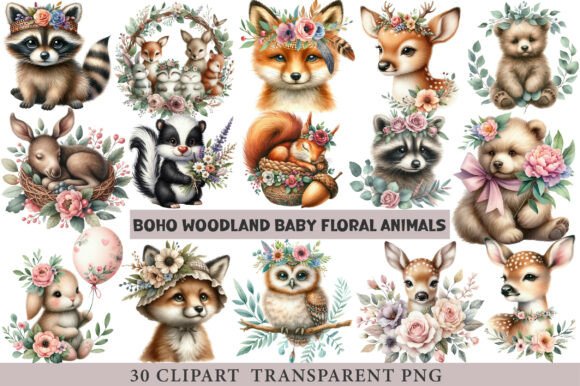 Boho Woodland Baby Floral Animals Review