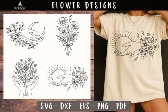 Celestial Floral Hand SVG: A Practical Review for Graphics and Illustrations