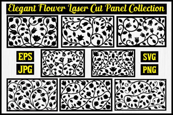 Floral Laser Cut Decorative Panel Bundle: Graphics & Illustrations Review