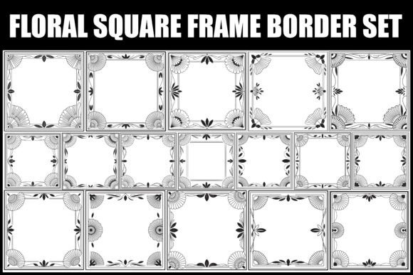 Floral Square Frame Border Set Review