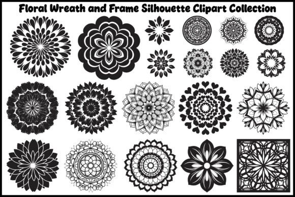 Floral Wreath and Frame Silhouette Clipa Review