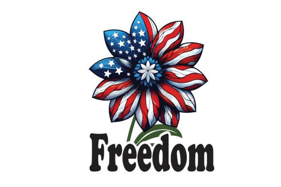 Freedom Floral USA Art: Bold Graphics and Illustrations for Crafters