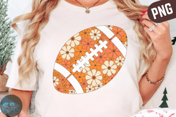 Preppy Floral Football PNG Graphics and Illustrations Review