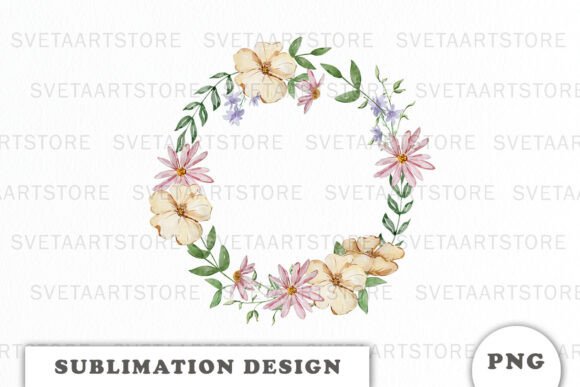 Watercolor Garden Floral Wreath Png: A Designer's Review